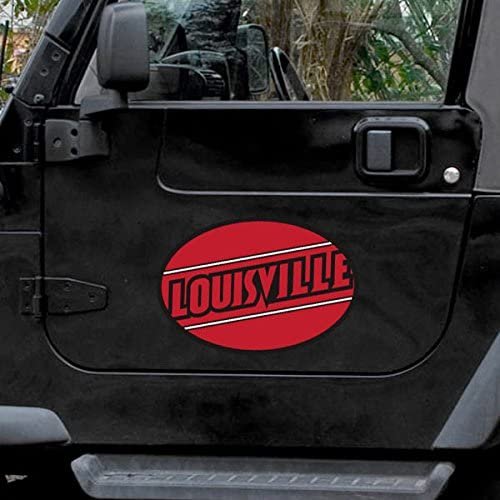 Louisville Cardinals University of 12 Inch Magnet Mega Logo Design Oval