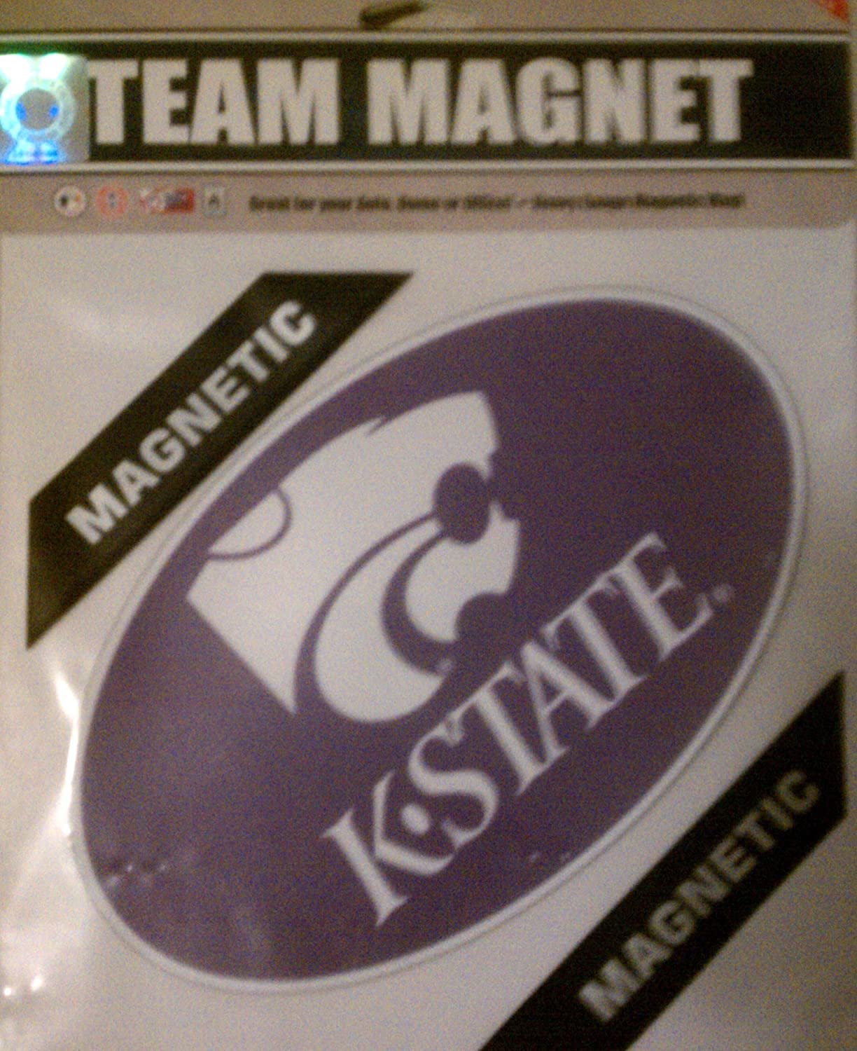 Kansas State University Wildcats 8 Inch Vinyl Magnet Heavy Duty Oval