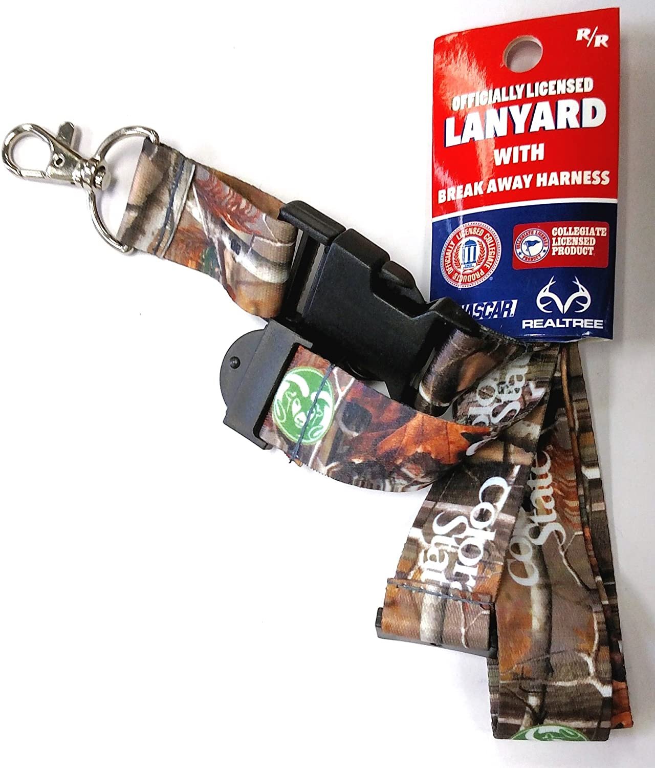 Colorado State University Rams Camo Lanyard Keychain Double Sided Breakaway Safety Design Adult 18 Inch