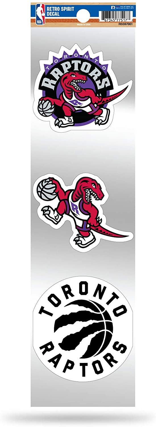 Toronto Raptors 3-Piece Retro Spirit Decals