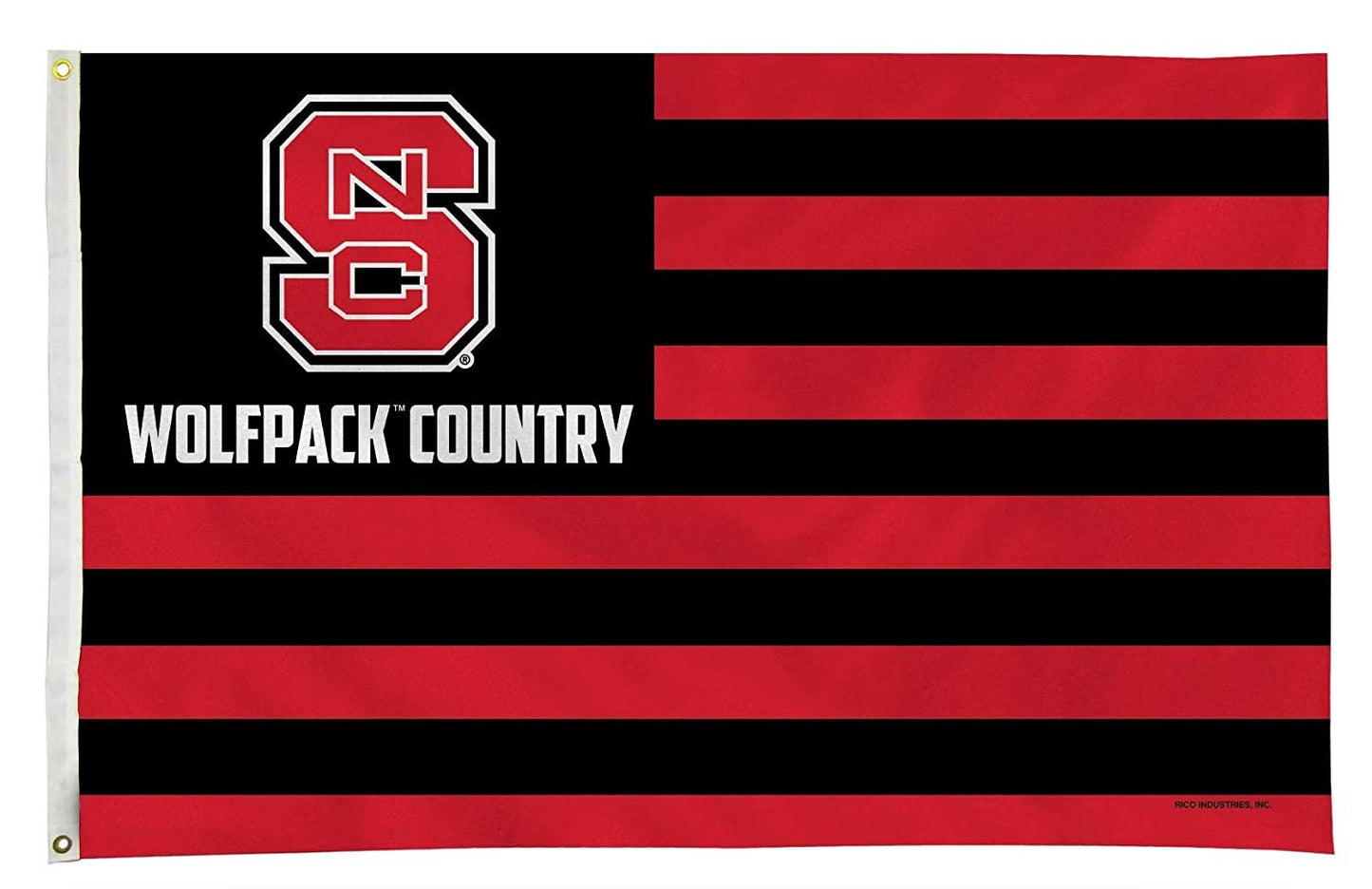 North Carolina State University Wolfpack Premium 3x5 Feet Flag Banner, Country Design, Metal Grommets, Outdoor Use, Single Sided