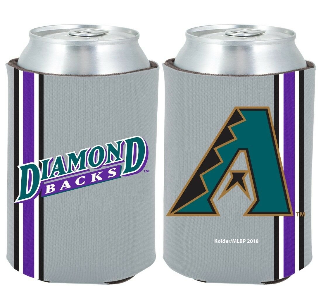 Arizona Diamondbacks 2-PACK CAN Retro THROWBACK Koozie Neoprene Holder Baseball