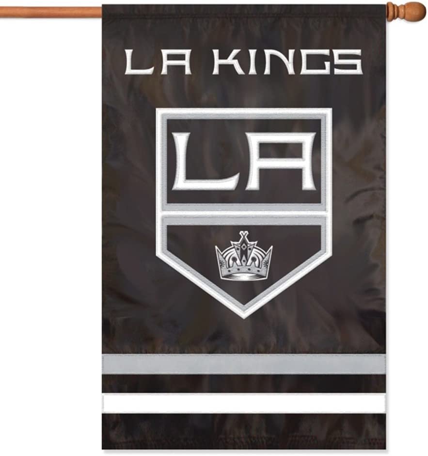 Los Angeles Kings 28x44 Inch Premium Banner Flag Double Sided Applique Embroidered
