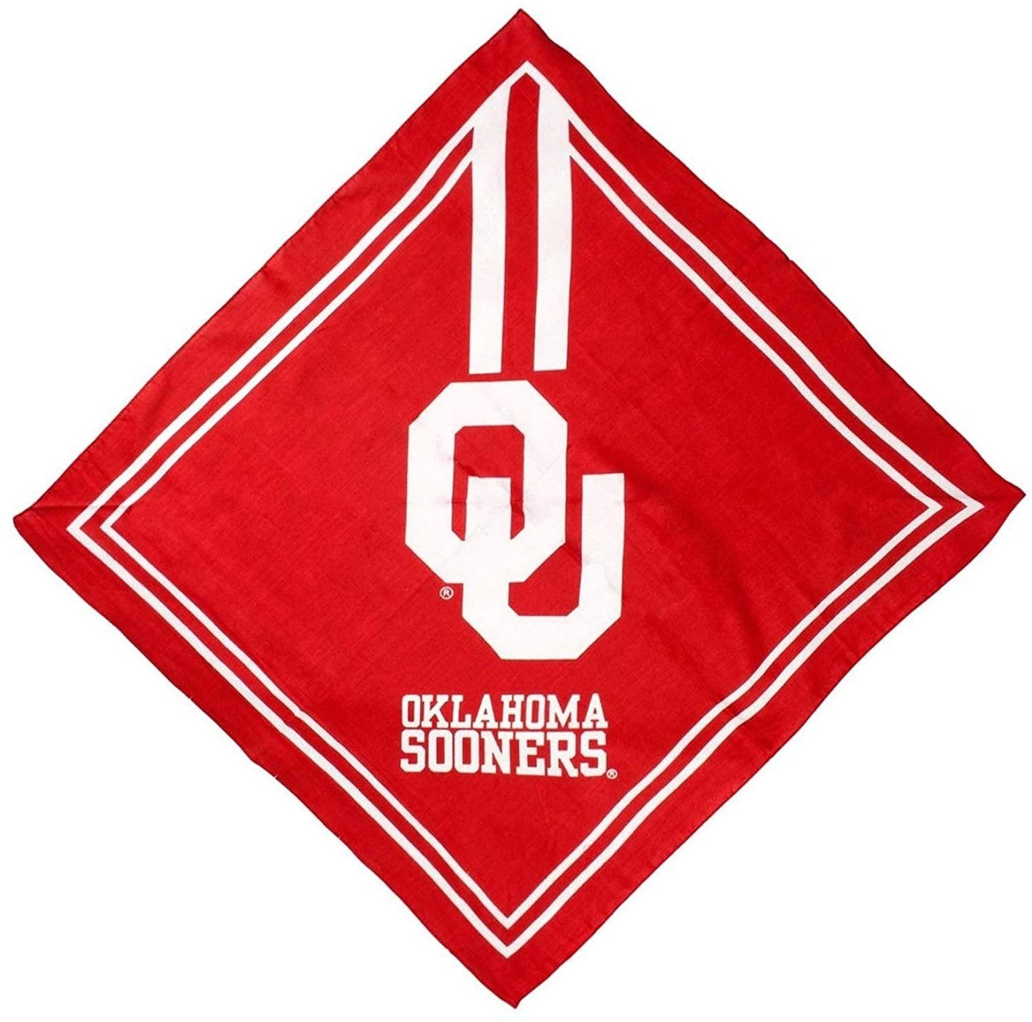 University of Oklahoma Sooners Bandana, Traditional Design, 21x21 Inch