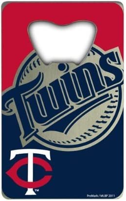 Minnesota Twins Heavy Duty Metal Bottle Opener Credit Card Size 2 x 3.25 Inch