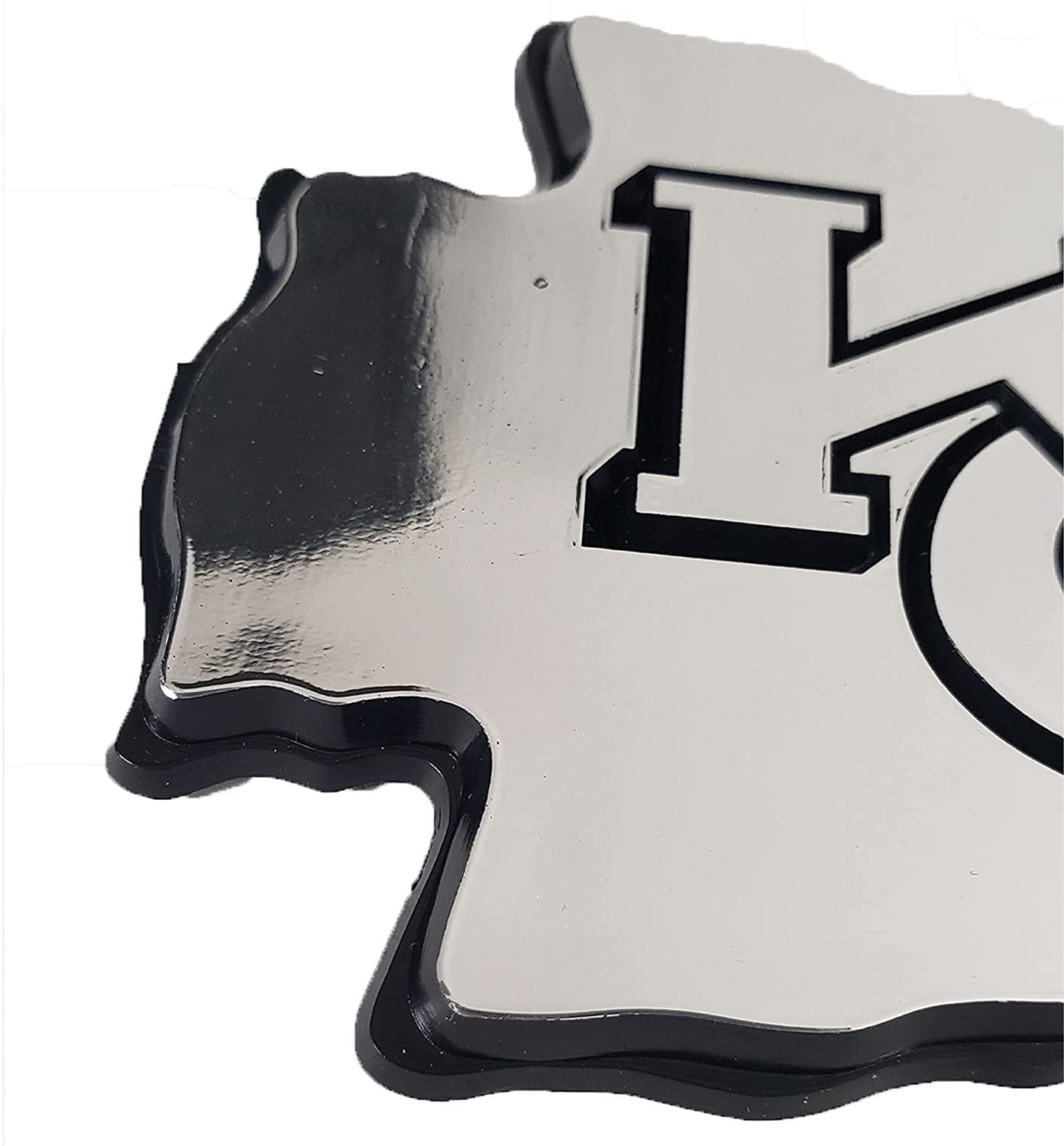 Pittsburgh Penguins Auto Emblem, Silver Chrome Color, Molded, Raised, Adhesive Tape Backing, 3 Inch