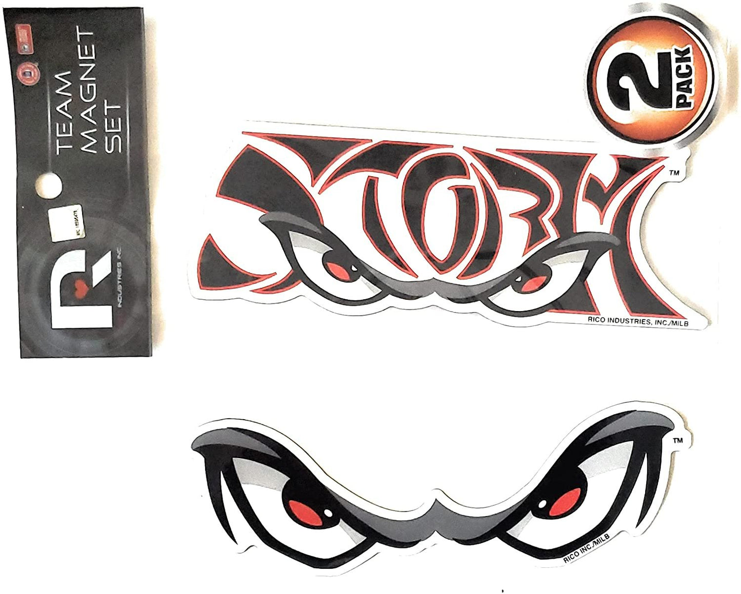 Lake Elsinore Storm 2-Piece Die Cut Team Logo Magnet Set, 3 Inch Magnets, Home or Auto Use, Officially Licensed, Made in the USA