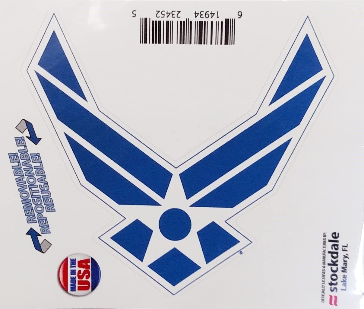 Air Force S1103219 United States Air Force 5" x 7" Outdoor Magnets, Multicolor,