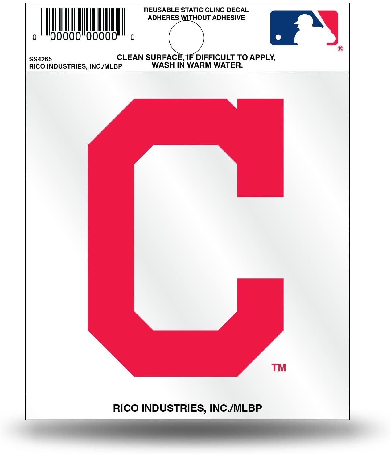 Cleveland Indians Guardians 3 Inch Flat Static Cling Decal Secondary Design