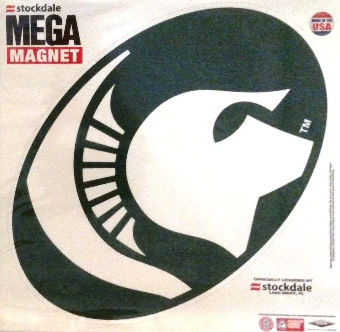 Michigan State University Spartans 12 Inch Magnet Mega Logo Design