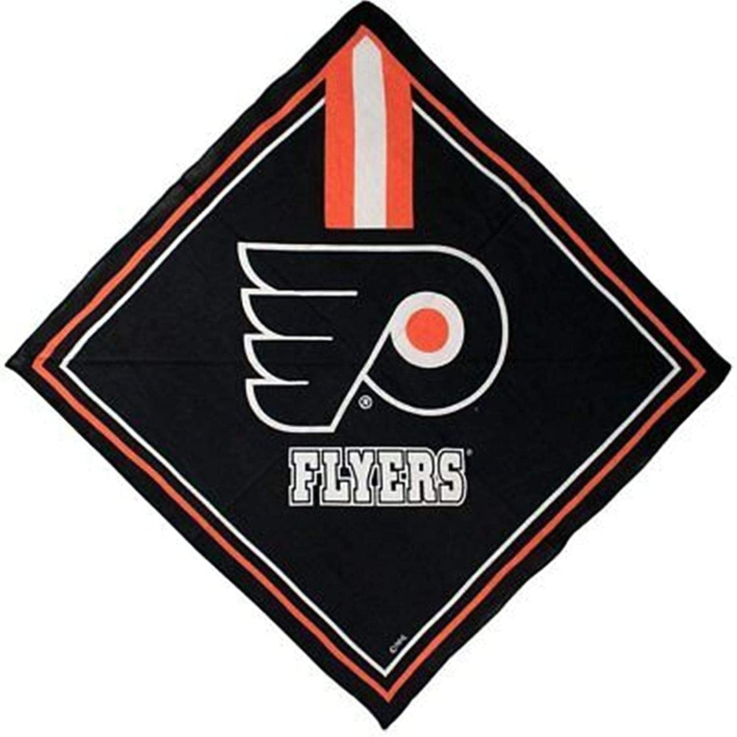 Philadelphia Flyers Bandana, Traditional Design, 21x21 Inch