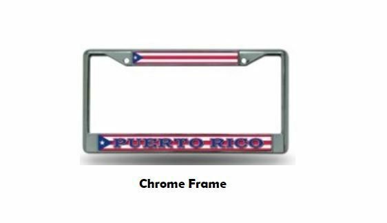Puerto Rico World Cup Soccer Metal License Plate Frame Tag Cover, 6x12 Inch