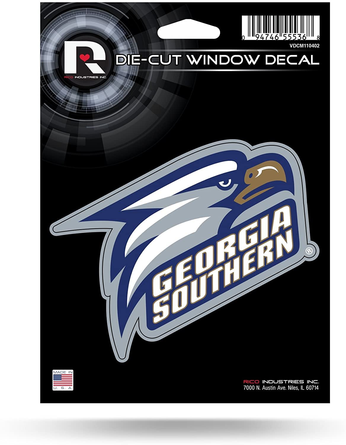 Georgia Southern University Eagles 5 Inch Die Cut Flat Vinyl Decal Sticker Adhesive Backing