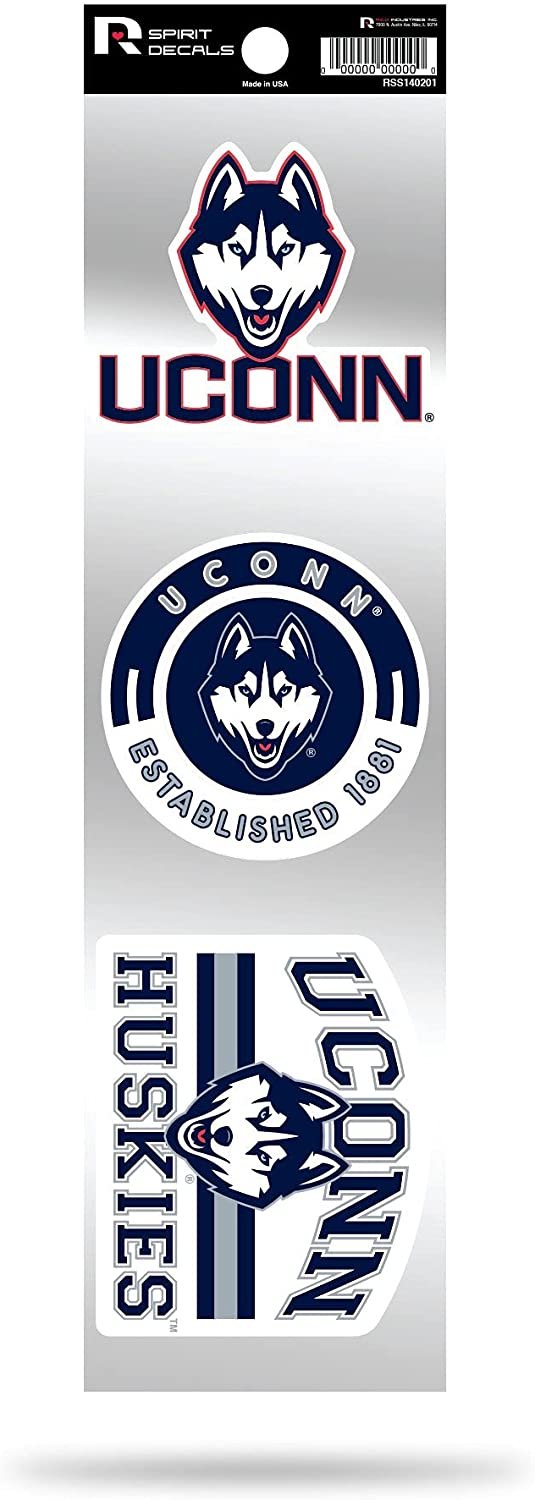 Connecticut Huskies 3-Piece Retro Spirit Decals
