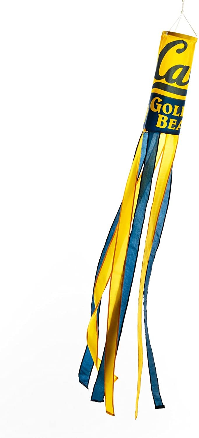 University of California Bears Cal Berkley Wind Sock 60" Long Yard Porch Spinner Windsock, Outdoor