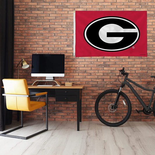 University of Georgia Bulldogs 3x5 Foot Flag Banner Metal Grommets Indoor Outdoor