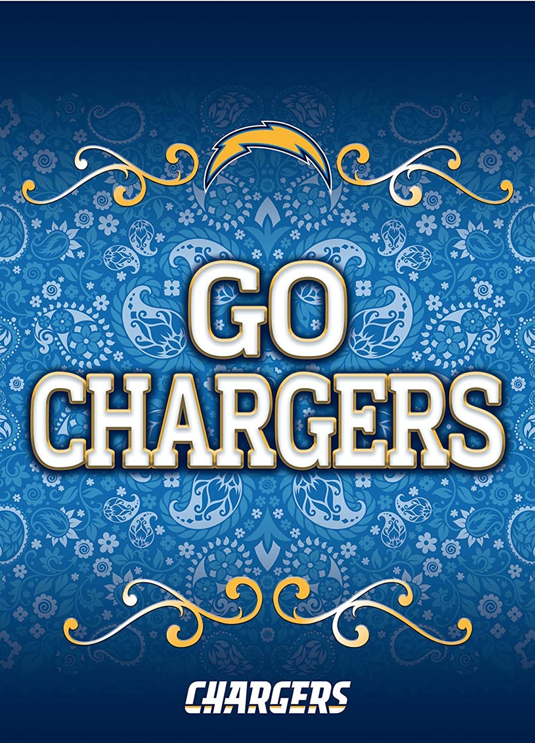 Los Angeles Chargers Premium Double Sided Garden Flag Banner, 13x18 Inch, Display Pole Sold Separately