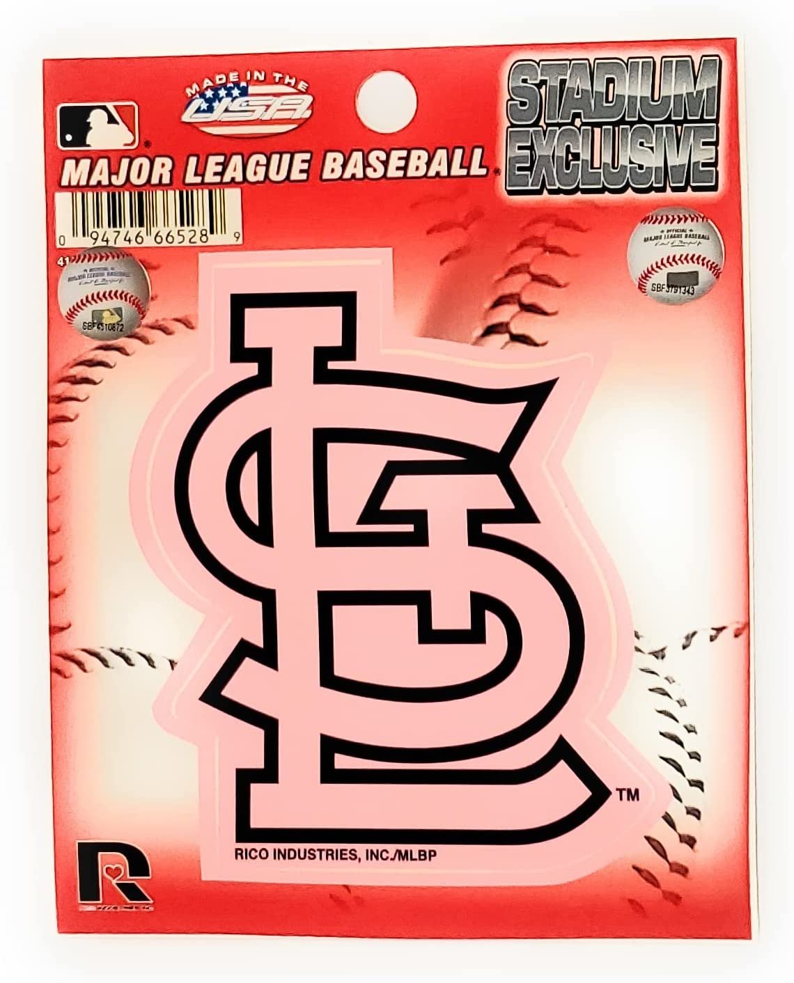 St Louis Cardinals 5 Inch Die Cut Flat Vinyl Decal Sticker Pink Logo Adhesive Backing
