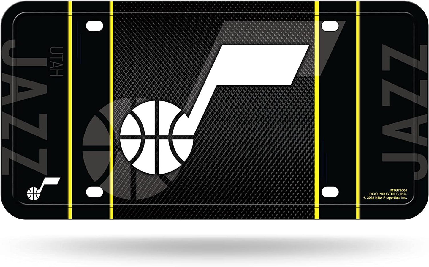 Utah Jazz Metal Auto Tag License Plate, Jersey Design, 12x6 Inch