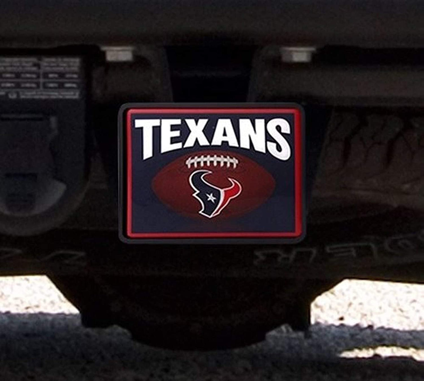 Houston Texans Plastic Universal Bumper Trailer Auto Hitch Cover Football Design