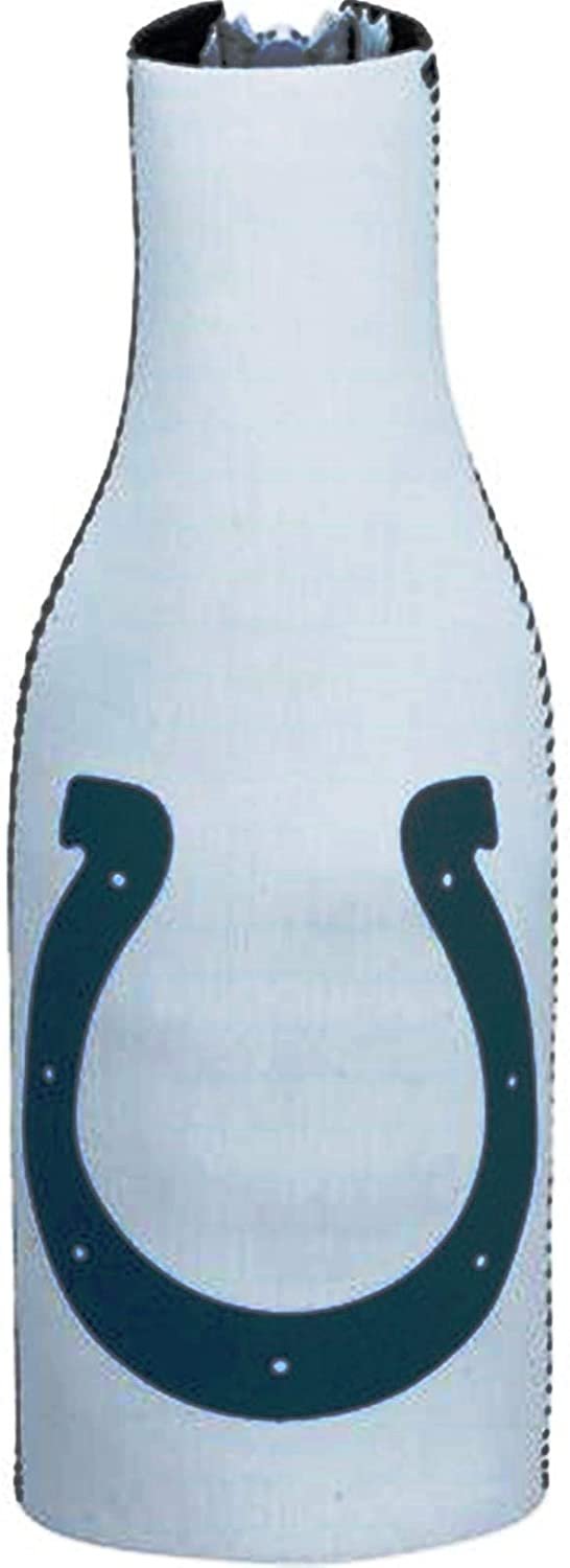 Indianapolis Colts 2-Pack Special Edition White Design Zipper Bottle Neoprene Beverage Insulator Holder Football