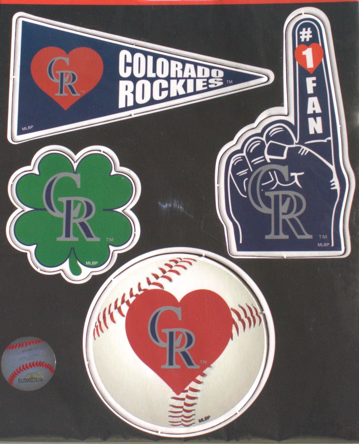 Colorado Rockies 4 Piece Team Magnet Set, 4.5x6 Inch Sheet