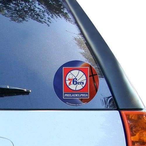 Philadelphia 76ers 4 Inch Round Decal Sticker Flat Vinyl