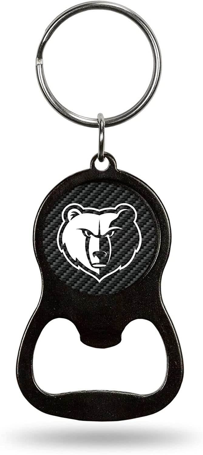 Memphis Grizzlies Keychain Bottle Opener Carbon Fiber Design Metal Basketball