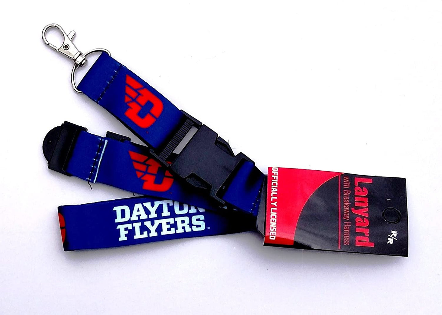 Dayton University Flyers Lanyard Keychain Double Sided Breakaway Safety Design Adult 18 Inch