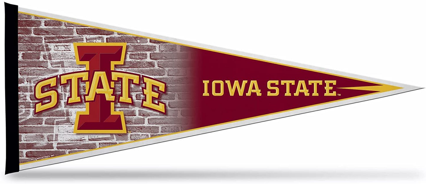 Iowa State University Cyclones Soft Felt Pennant, I logo Design, 12x30 Inch, Easy To Hang