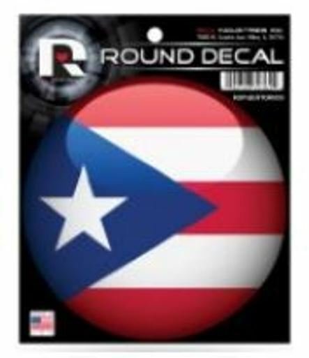 Puerto Rico Soccer Team World Cup 4" Round Vinyl Decal Sticker World Cup Soccer Football