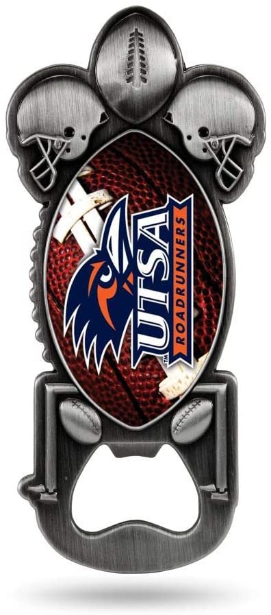 University of Texas San Antonio Roadrunners UTSA Party Starter Bottle Opener, Pewter