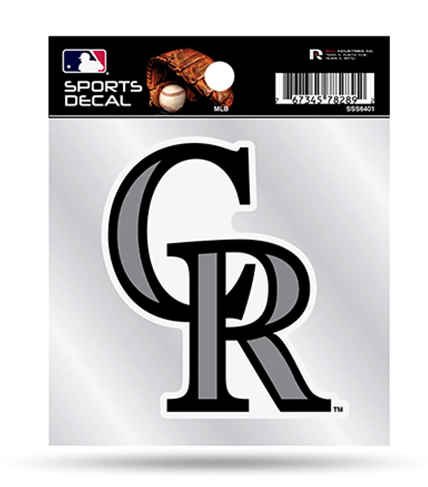 Colorado Rockies 4x4 Inch Decal Sticker with Clear Backing Flat Vinyl Auto Home