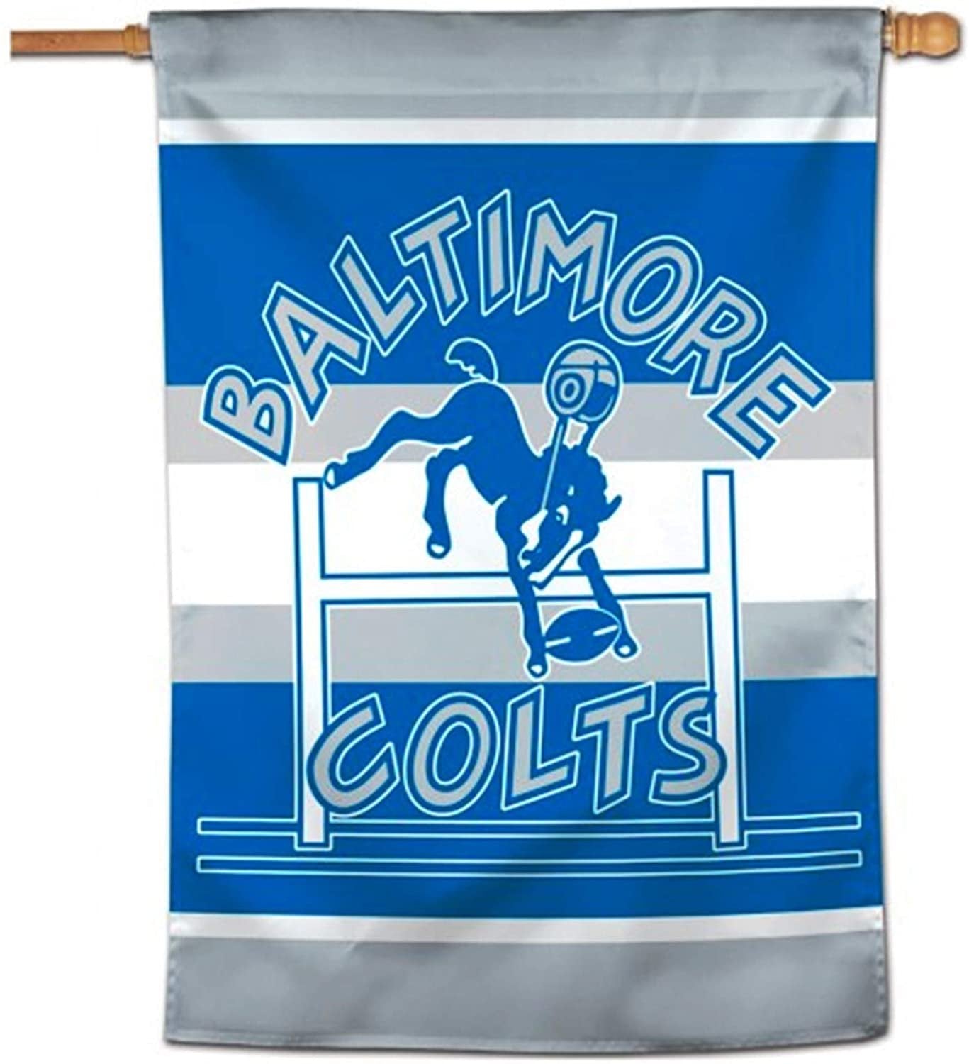 Indianapolis Colts Premium 28x44 Inch House Banner Flag, Retro Logo, Double Sided
