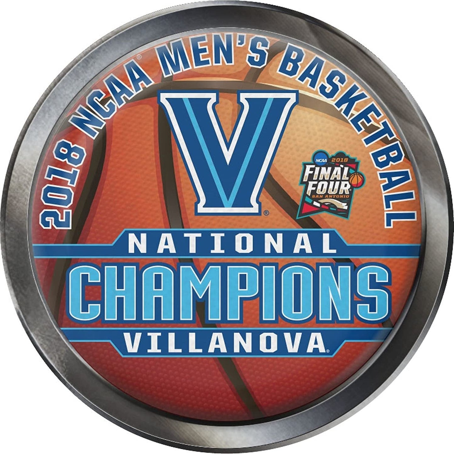 Villanova Wildcats 2018 Champions Auto Emblem Premium Acrylic Raised Decal University