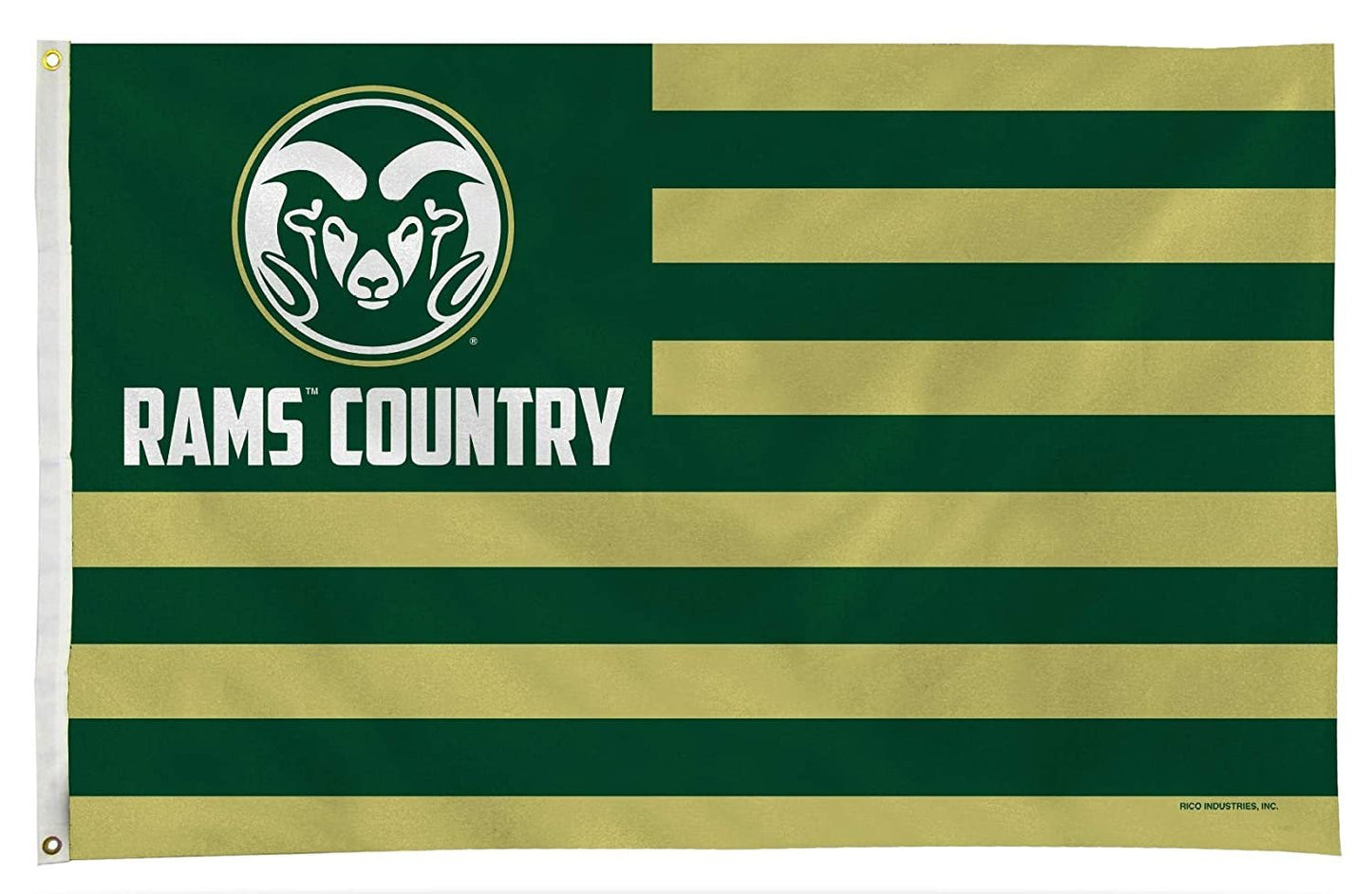 Colorado State University Rams 3x5 Feet Flag Banner, Country Design, Metal Grommets, Outdoor Use, Single Sided