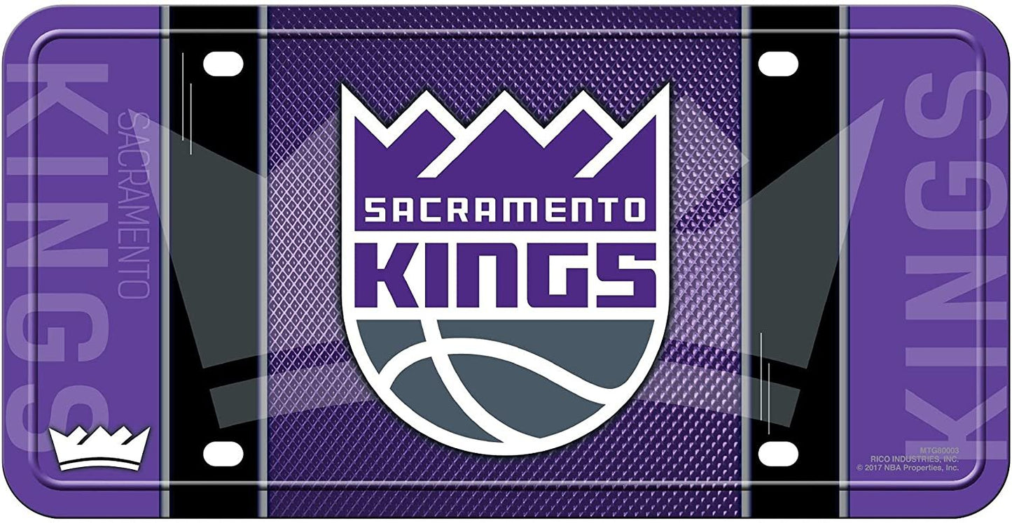Sacramento Kings Metal Auto Tag License Plate, Jersey Design, 6x12 Inch