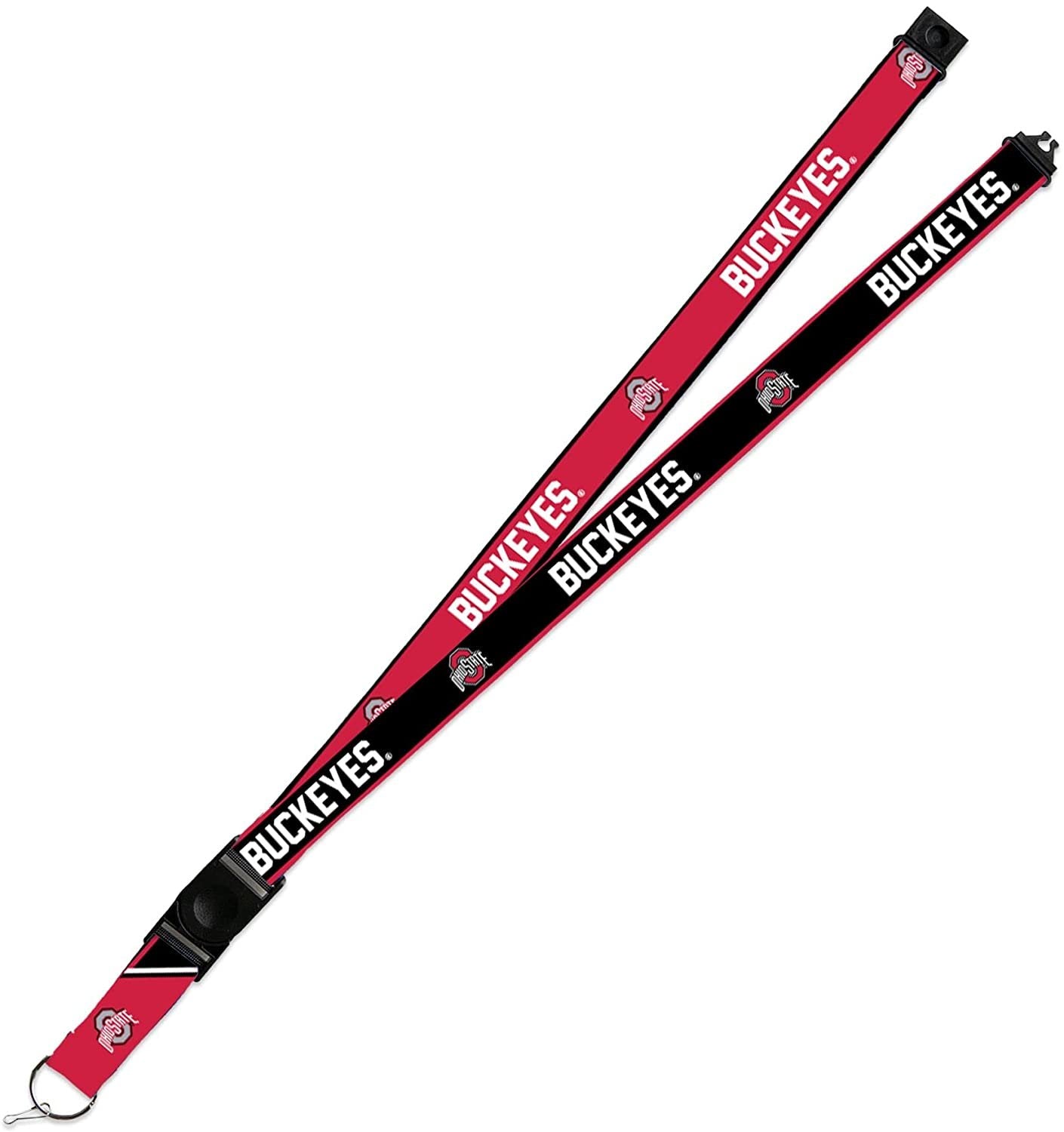 Ohio State Buckeyes Lanyard Keychain 2-sided Breakaway Clip University of