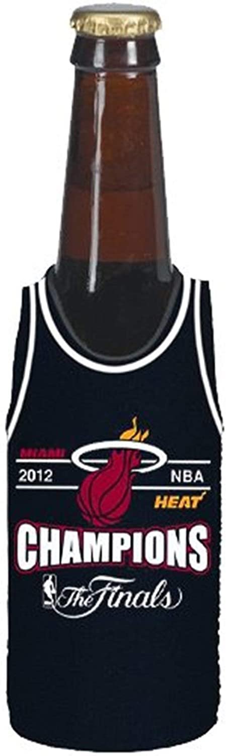 Miami Heat 2012 Champions 2-Pack Jersey Design Bottle Neoprene Beverage Insulator Holder Basketball