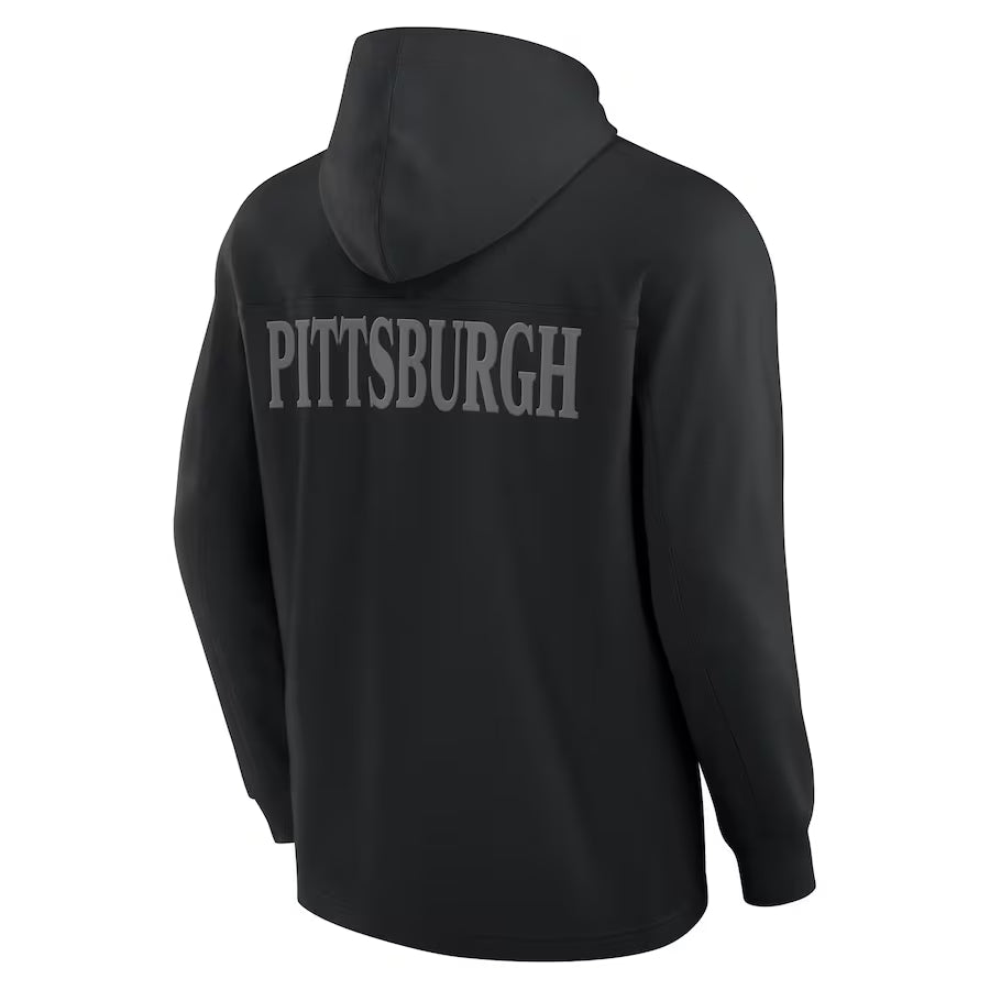 Pittsburgh Steelers Black Elements Pace Hoodie – Fanatics NFL Fleece Pullover