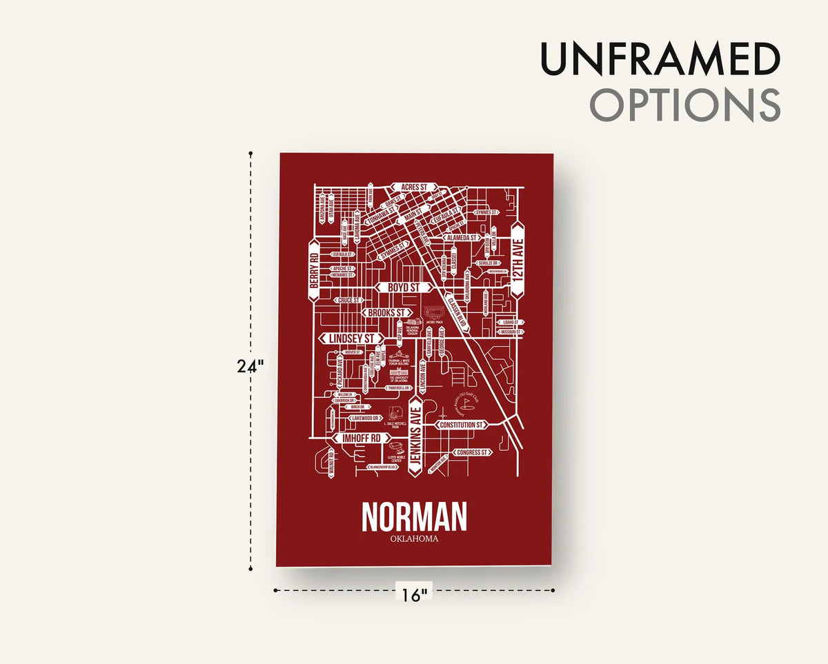 Norman, Oklahoma street map