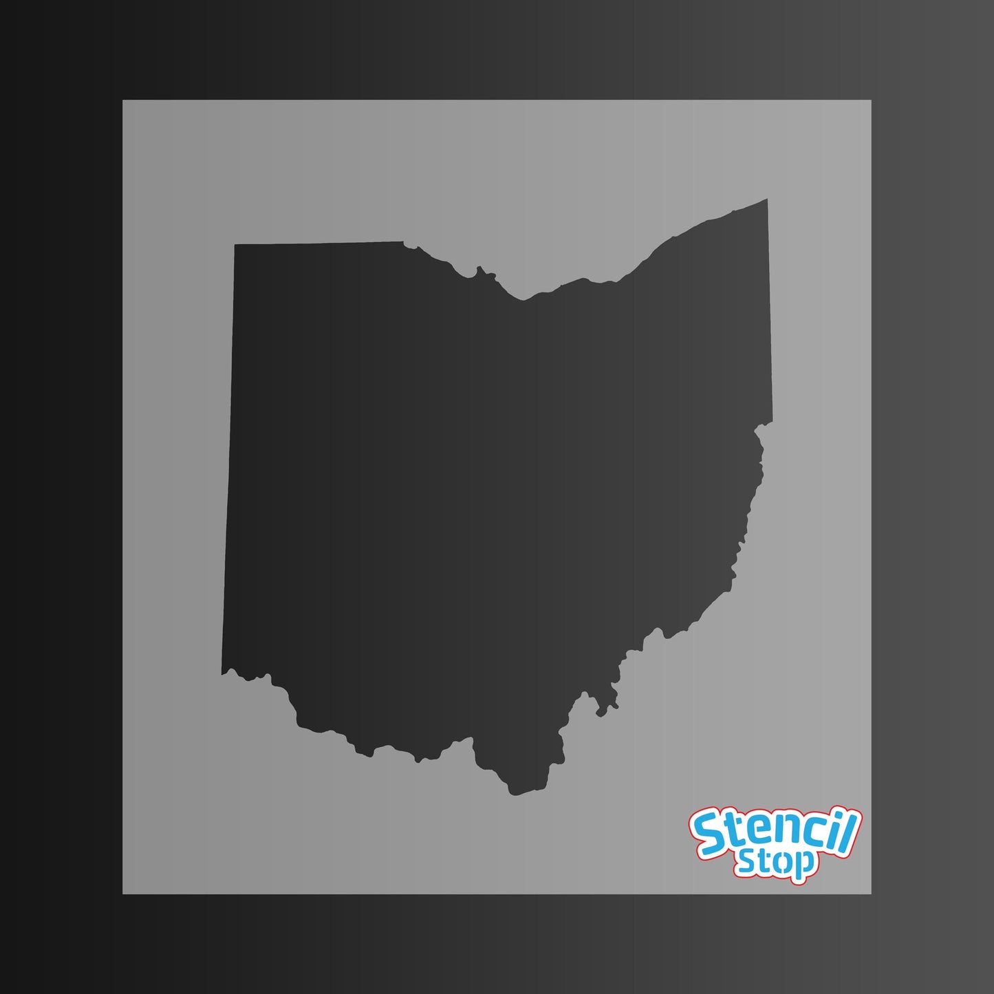 Ohio State Outline Stencil