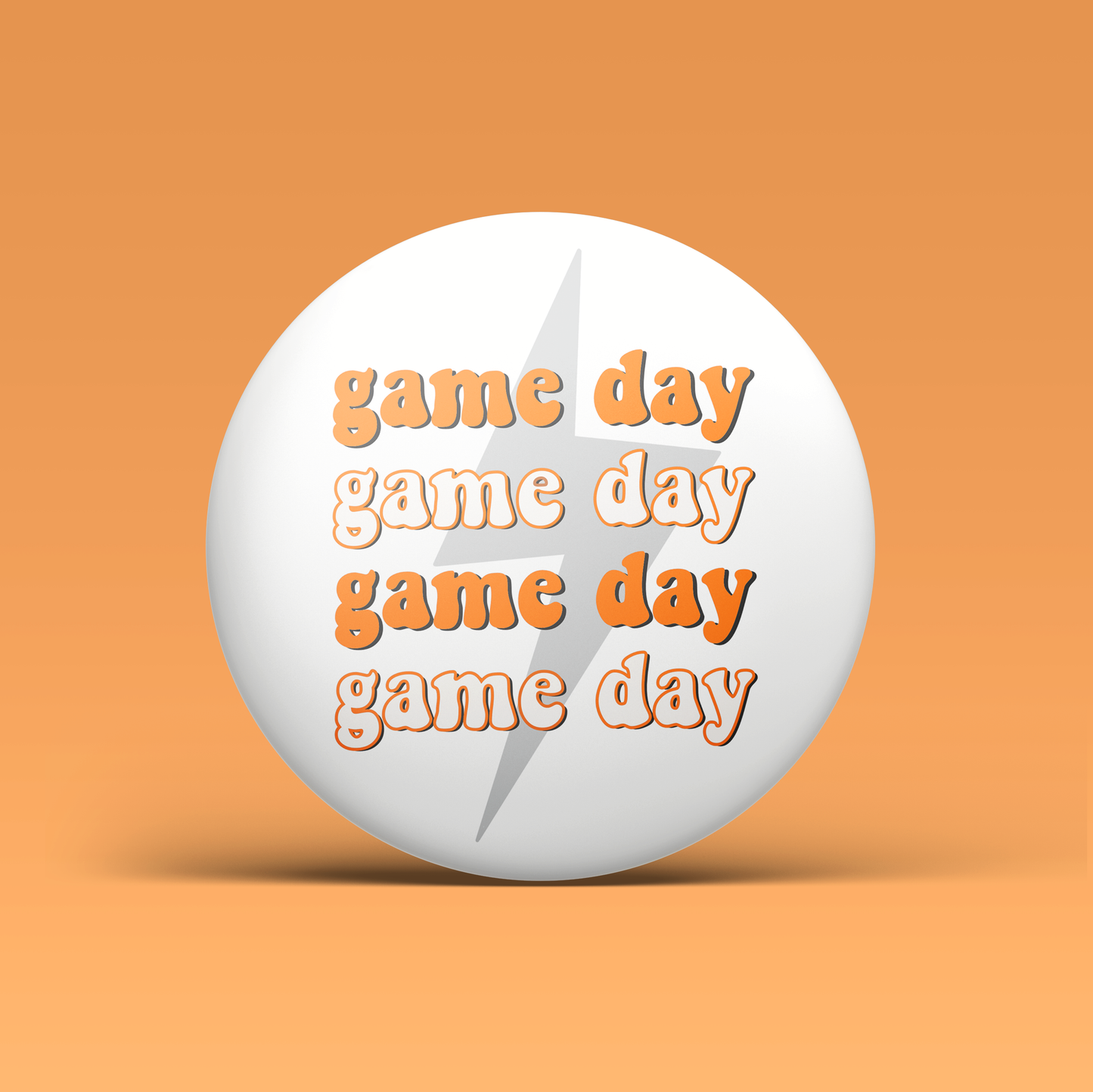Game Day Lightning Bolt - Orange