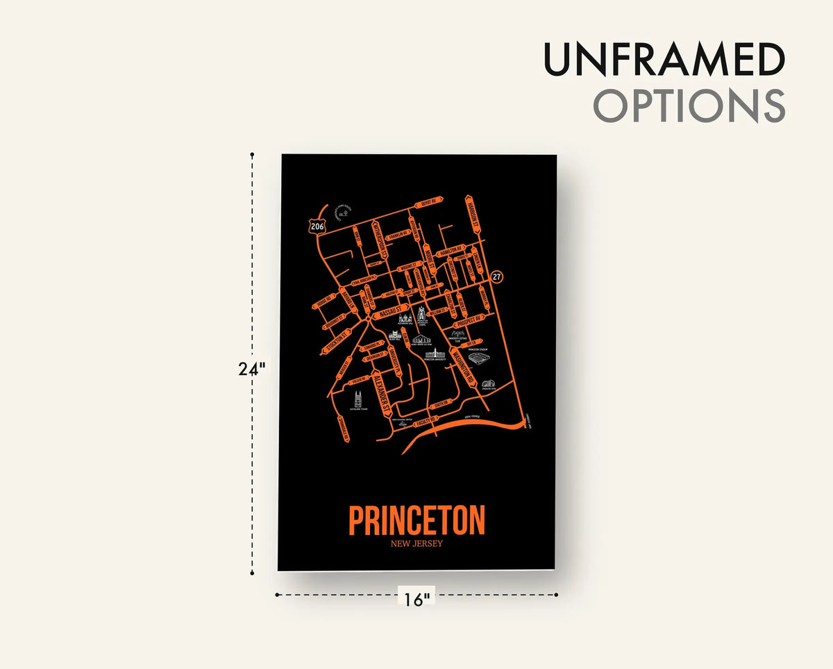 Princeton, New Jersey street map
