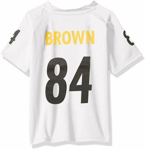 NFL Pittsburgh Steelers Antonio Brown Boys V-Neck Performance Jersey Tee, Medium