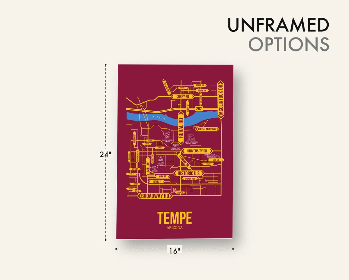 Tempe, Arizona street map