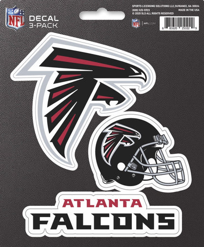 NFL Official Team Sticker Mats - Set of 3 Stickers