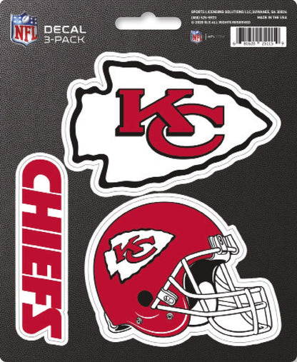 NFL Official Team Sticker Mats - Set of 3 Stickers