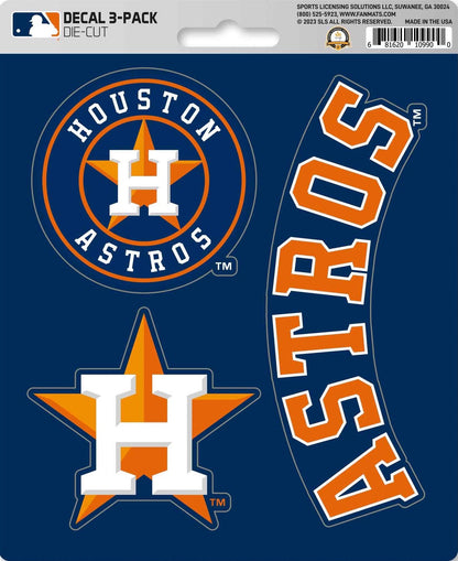 MLB Official Team Sticker Mats - Set of 3 Stickers