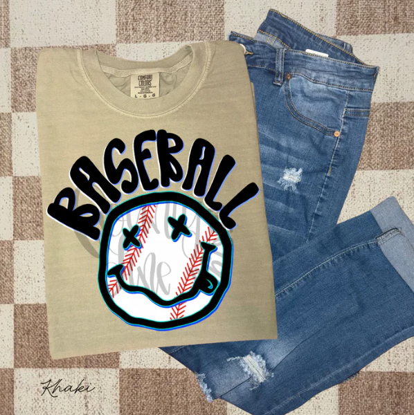 Baseball Happy Graphic Tee